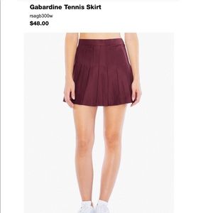 American apparel tennis skirt